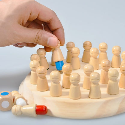 Jeu de Mémoire en Bois - KiddoChess