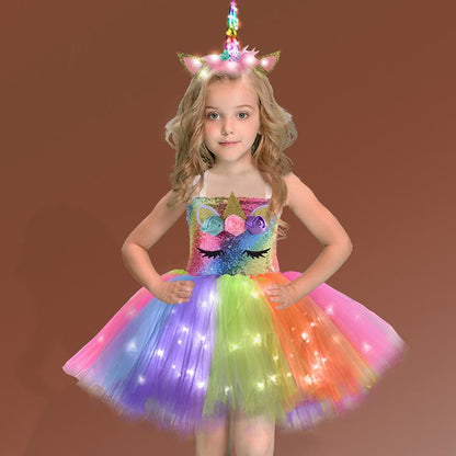 Christmas unicorn costume for girls 