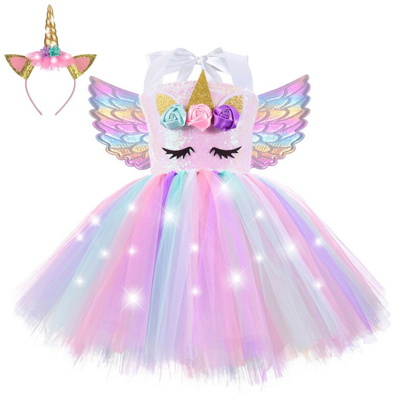 Christmas unicorn costume for girls 