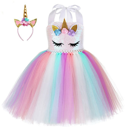 Christmas unicorn costume for girls 