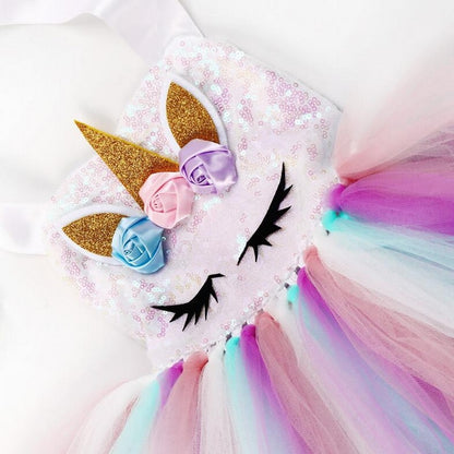 Christmas unicorn costume for girls 